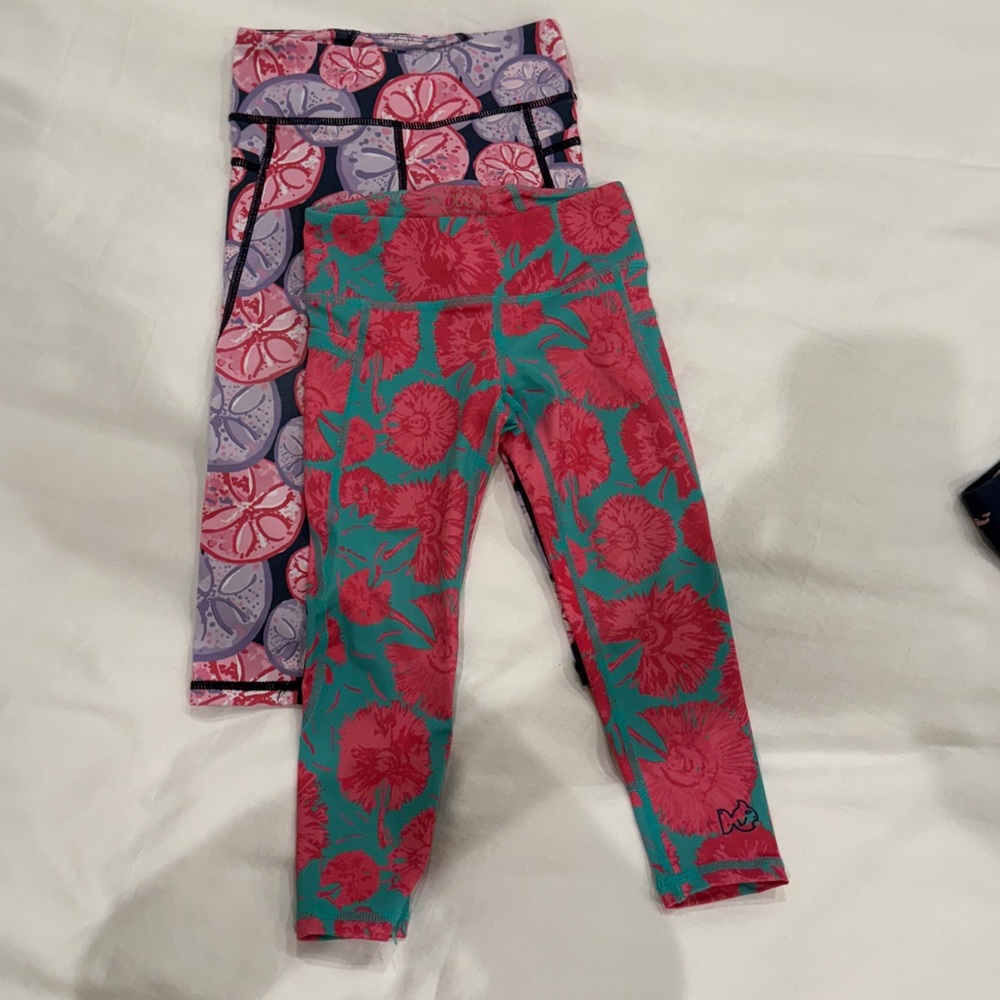 Prodoh Girls 2T - x2 - Pink / Purple and Teal / Pink Leggings Set